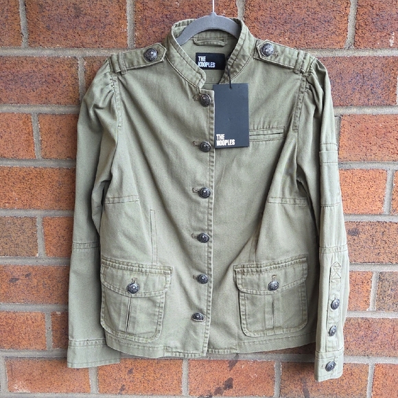 The Kooples Khaki Military Style Jacket - Picture 4 of 13